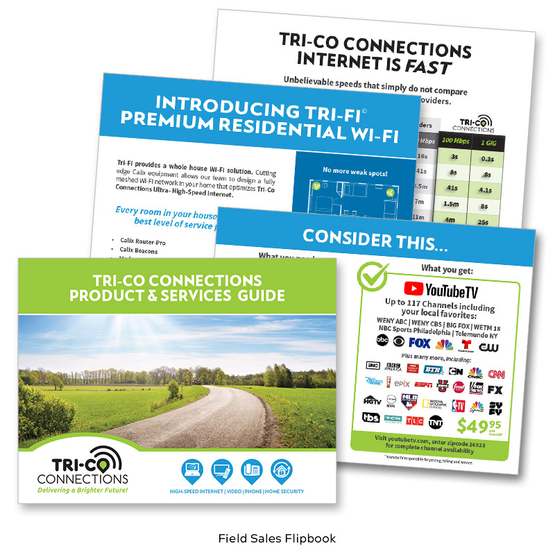 Tri-Co Connections Field Sales Flip Book